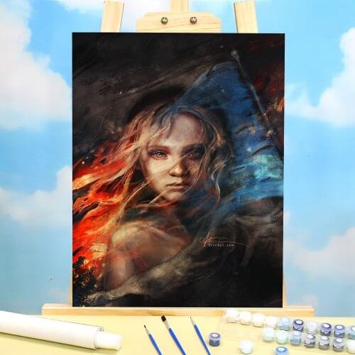 Portrait DIY Paint By Numbers Kit Acrylic Paints 50*70 Picture By Numbers Photo Loft Picture For Adults For Drawing Art