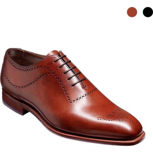 Oxford Brogue Best Men Shoes Dress Formal Wedding Man Shoe Business Handmade Genuine Leather Designer Mens Shoes