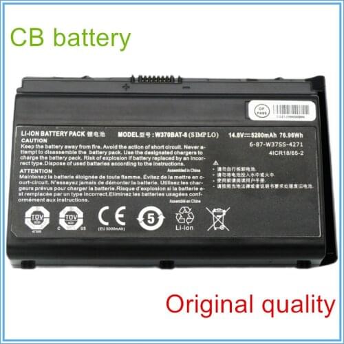 Original Laptop Battery For W370BAT-8 Sager NP6350 NP6370 NP7370 NP7352 NP7355 NP7358 NP7378 Series