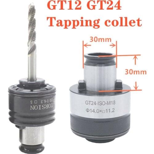 High precision Tapping chuck GT12 GT24 M2 M4 M6 M8 M10 M12 M14 M16 M18 M20 torque Tapping tool handle G3 G12 tapping collet