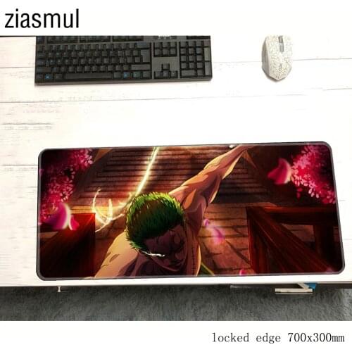 Roronoa Zoro mouse pad Popular Computer mat 900x400x3mm gaming mousepad best seller padmouse keyboard games pc gamer desk