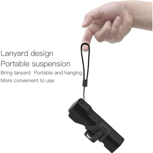 Portable Storage Bag for DJI OSMO Pocket Case Buckle Box for Osmo Pocket Controller Wheel Protective Cover Sling Strap Lanyard