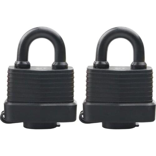 Sturdy Locks 2 Inch Wide Body Keyed Alike Heavy Duty Padlocks Outdoor 40mm 2 Pack 4 Keys Waterproof Key Locks