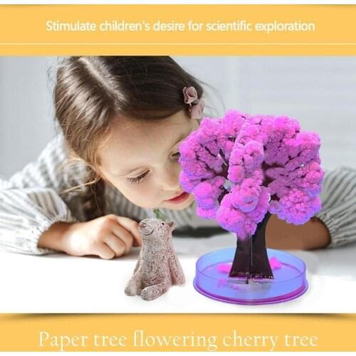 Christmas Decoration Toys Childrens Toys Paper Trees Crystallization Natural Toys Science Flowers Magic Growth T3O9