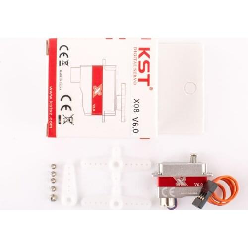 KST X08 V5.0 8.4V/2.8kg/0.09sec Servo Coreless Motor Metal Gear Glider Servo For UAV Helicopter Airplane RC Models