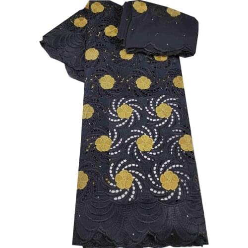 Swiss Voile Lace in Switzerland African Lace Fabric Wedding 2021 Latest 7yards 100% Cotton Swiss Lace Fabric For Dress h70-8