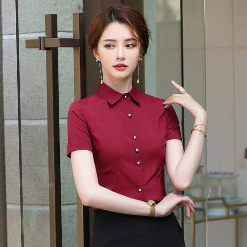 SOWXWV Burgundy Blouses