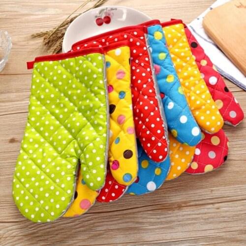 Thick Heat Insulation Microwave Oven Mitts Special Baking Gloves Creative Kitchen Skid Resistance High Temperature Anti Hot