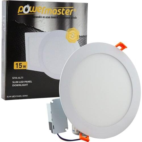 THERE 15 WATT SIVA SIX 3000K GÜNIŞIĞI ROUND 185MM SLIM LED-ECO SPOT PANEL