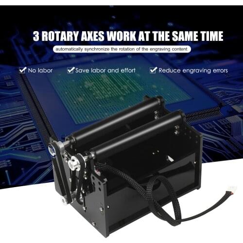 Rotary Axis for Laser Engraving Machine Laser Engraver Spherical Carving for Engraving Ball Surface Engraving