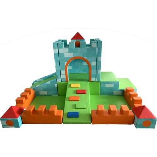 YLWS106 Early Education Kids Big Castle Ball Pool Climbing Slide Indoor Playground PU Software Equipment