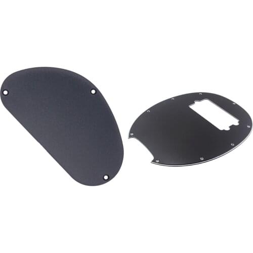 Replacement Electric Guitar Pickguard Cavity Cover Backplate+3 Ply Pickguard Anti-scratchplate for Guitar Bass
