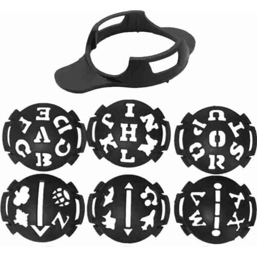 1 Set Golf Liner Maker Hollow Alphabet Golf Ball Line Liner Marker Pen Drawing Alignment Marks Tool Set Equipment Accessories