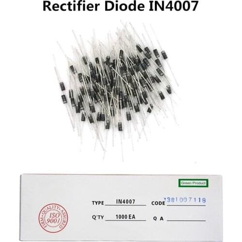 1000PCS/Lot 1N4007 4007 1A 1000V DO-41 High Quality Rectifier Diode IN4007 1n4007