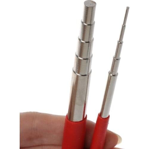 2Pcs 10 Sizes Wire Ring Wrapping Step Mandel Steel Round Bead Working Loop Jump Ring Metal Jewelry Forming Tools