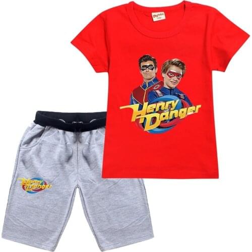 Boy Girl Summer Sets Cotton Children Clothes Cartoon Print Costume for Kids 3-14Years Short Outfits 2 PiecesTeenage Homewear