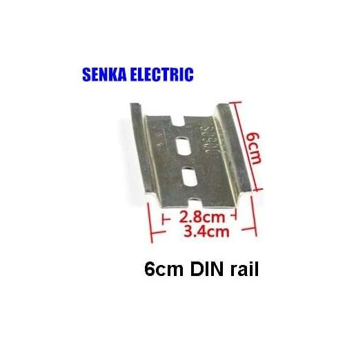 50pcs 6CM length 35mm width normal din rail for MCB MCCB