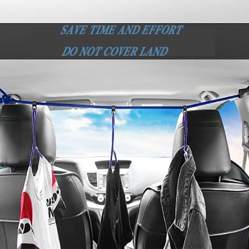 Car interior supplies car bracket car clothes rack multi-function line drying clothes tying things travel essential simple use