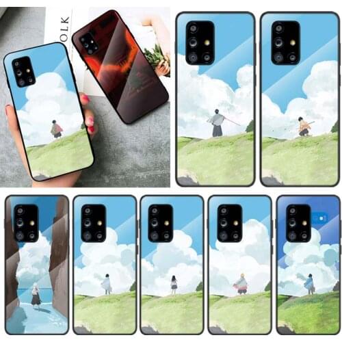 Tempered Glass Cover Demon blade For Samsung Galaxy A91 A81 A72 A71 A52 A51 A41 A31 A21S A11 A01 Phone Case