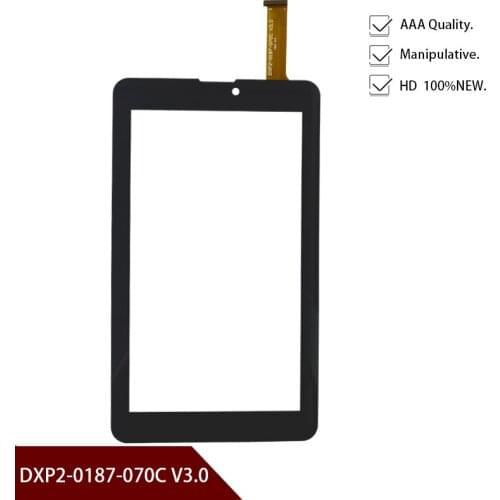 Black Original A+ 7" inch DXP2-0187-070C V3.0 replacement touch screen digitizer glass touch panel Free shipping