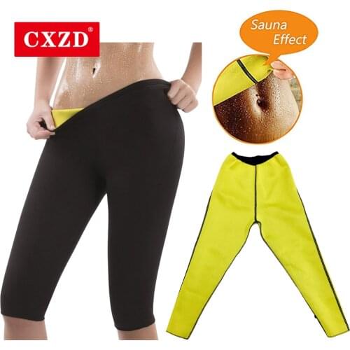 CXZD Women Shapewear Weight Loss Hot Neoprene Sauna Sweat Pants Workout Thighs Slimming Leggings Body Shaper