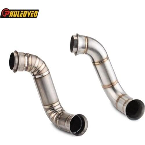 Motorcycle Exhaust Muffler Middle Link Pipe for KTM Duke 790 2018-2020 Slip-on Exhaust Silencer Muffler Escape Connect Pipe Tube