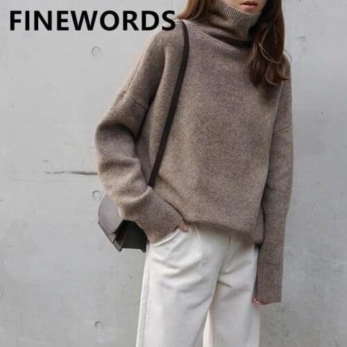 Женские кашемировые пуловеры FINEWORDS China At AliExpress