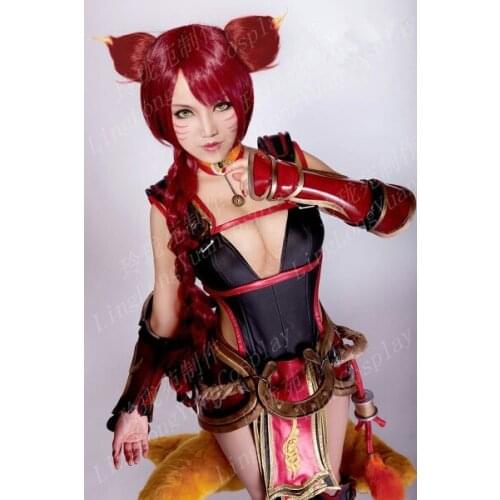 Hot Game lol cosplay Ahri the Nine-Tailed Fox Cosplay coustum Deceiver Classic Skin Size Uniforms Cosplay Costume