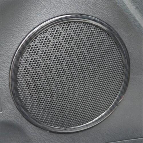 Ladysmtop 6pcs/set ABS trim decoration Speaker Ring car styling auto accessories Case For Kia K3 K3S 2016-2018