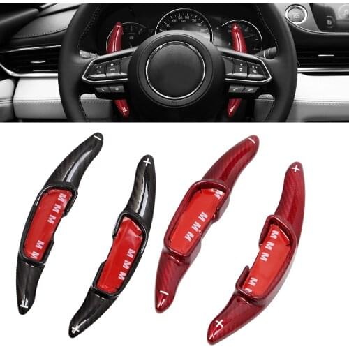 Carbon Fiber Car Paddle Paddle Shift Steering Wheel Shift Paddle Extension Shifter For Mazda 3 6 CX-4 CX4 CX5 CX-5 Atenza Axela