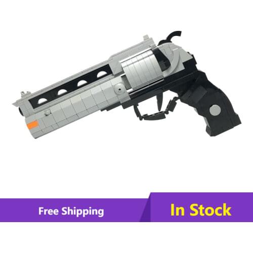 MOC Mechanical Submachine Pistol Bricks Pistol Toys Educational Assembled Plastic Gun Model Building Block For Christmas Gift