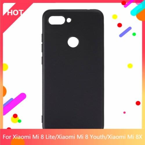 Mi 8 Lite Case Matte Soft Silicone TPU Back Cover For Xiaomi Mi 8 Youth Xiaomi Mi 8X Phone Case Slim shockproof