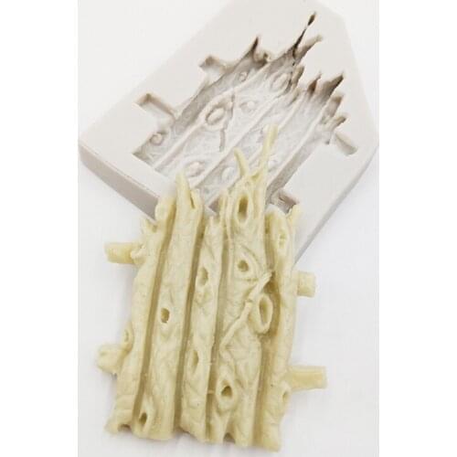 Minsunbak Hot Sale Fairy Tree Tree Cake Edge Decoration Tool Simulation Tree Silicone Fondant Mold Sugarcraft Chocolate Mold