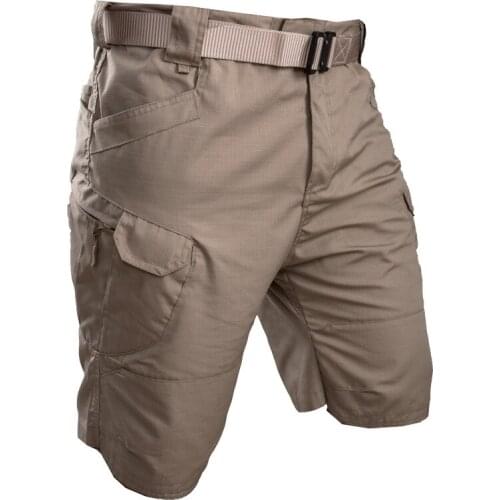 Mens Hiking Shorts Multi Pocket Outdoor Working Shorts Army Military Tactical Short Cargo Pants Breathable Climbing Clothes