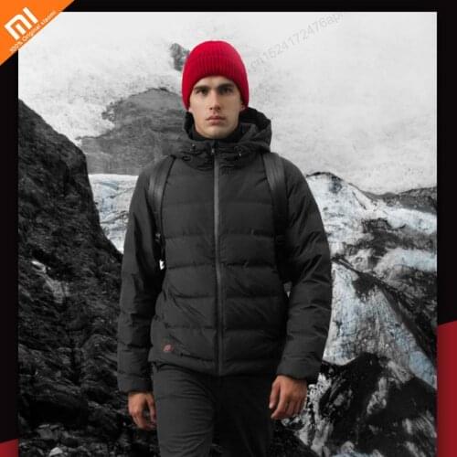 New youpin Graphene temperature control heating down jacket winter plug-in sustainable heating clothes white goose down jacket
