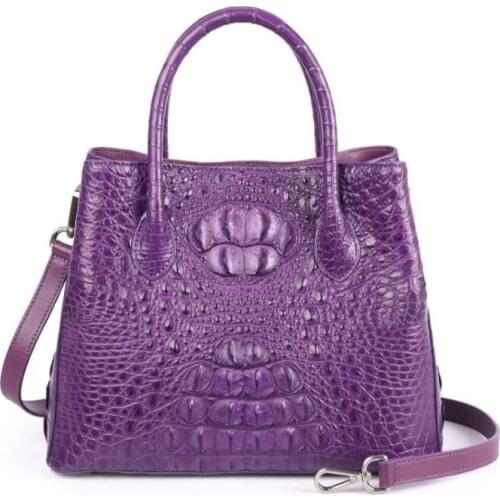 Hujingsha new crocodile handbag for women Korean version of a cross-body bag made of genuine crocodile leather women handbag