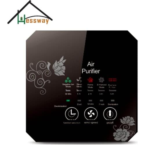 Office acrylic material Activated carbon air filter with air purifier ionizer