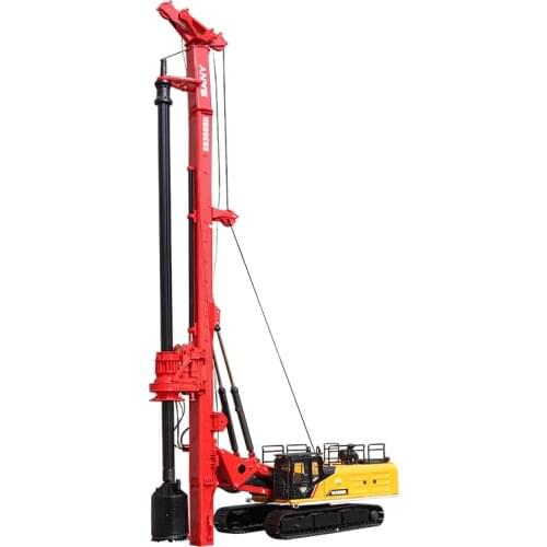 Original factory diecast 1:35 SANY SR360RH rotary digging rig model alloy lifting Rotary digging drill scale model