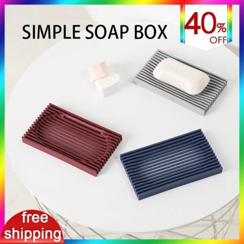 Portable Soap Dish Bathroom Accessories Two-SidedPlacement Lattice Design Easy Drain For Travel Practical Gadget Creative Sheets