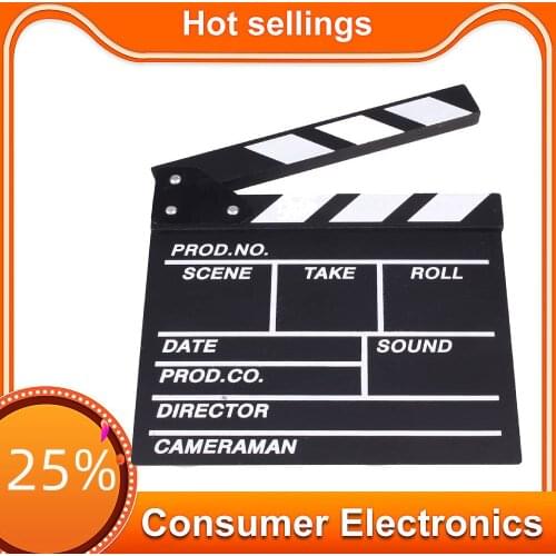 Professional Film Directors Clapper Board Movie Scene Clapboard Photography Props Film Shooting Accessory