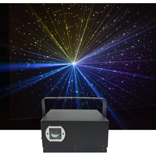 Sharelife Waterproof 2W Night Sky RGB White Stars Universe Laser Projector DMX DJ Party Outdoor Garden Wedding Stage Lighting