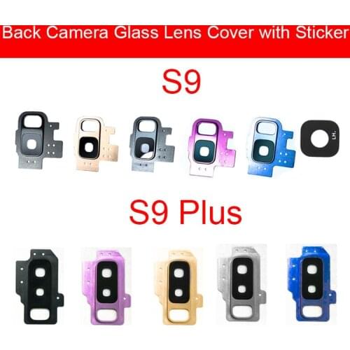 Back Camera Glass Lens For Samsung Galaxy S9 S9 Plus Rear Camera Lens Cover With Adhesive Sticker Replacement Repair Parts