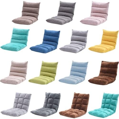 Folding Floor Chair Adjustable Lazy Sofa Chair Floor Gaming Sofa Chair Cushion Padded Lounger Soft Recliner With Back Support