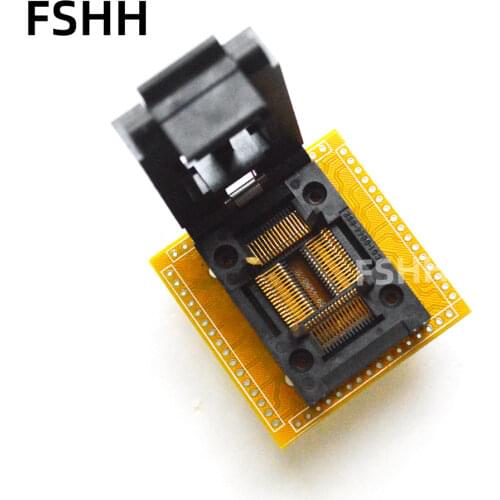 QFP64 TQFP64 LQFP64 Test Socket IC51-0644-692 Test Socket/IC Socket Pitch=0.8mm Size=14x14mm