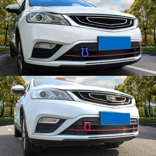 Universal Colorful Front Rear Bumper Screw-on Racing Towing Car Tow Hook European Car Auto Trailer Ring Car accessories