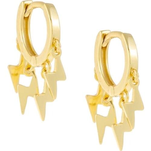 Lighting charm hoop earring trendy women jewelry promotion price
