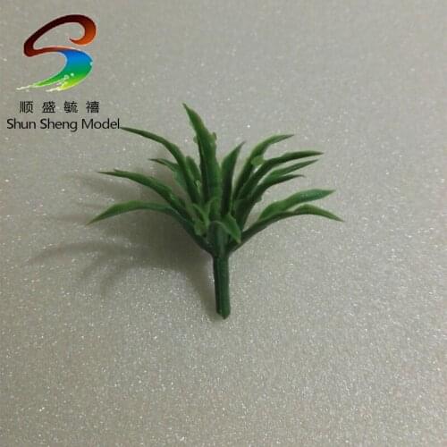 2CM scale model shrub green color ABS plastic model plant for architectural model building train layout