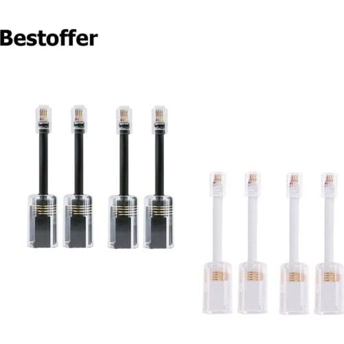 4 Pack Telephone Cord Detangler, 360 Degree Extended Rotating Anti-tangle Telephone Cord Landline Cable