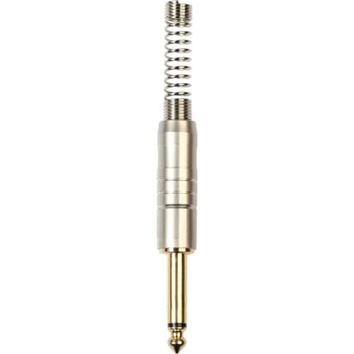 6.35mm Welding Plug Mono Gold-Plated Plug for Welding Various 6.35 Audio Cables, Microphones, Electric Guitar Cables