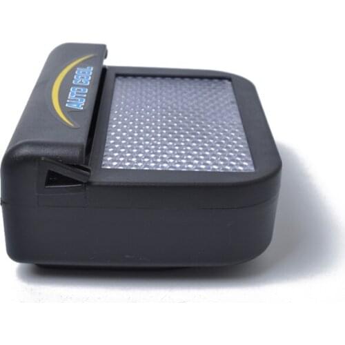 Solar Car Exhaust Fan Rechargeable Auto Ventilator Ventilation System Car Cooler Ventilation Fan Front/Rear Window Fan (Black)